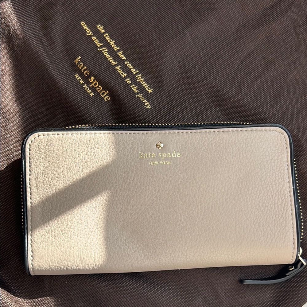 Kate Spade Gold Zip Wallet